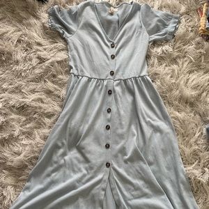 Baby blue maxi dress